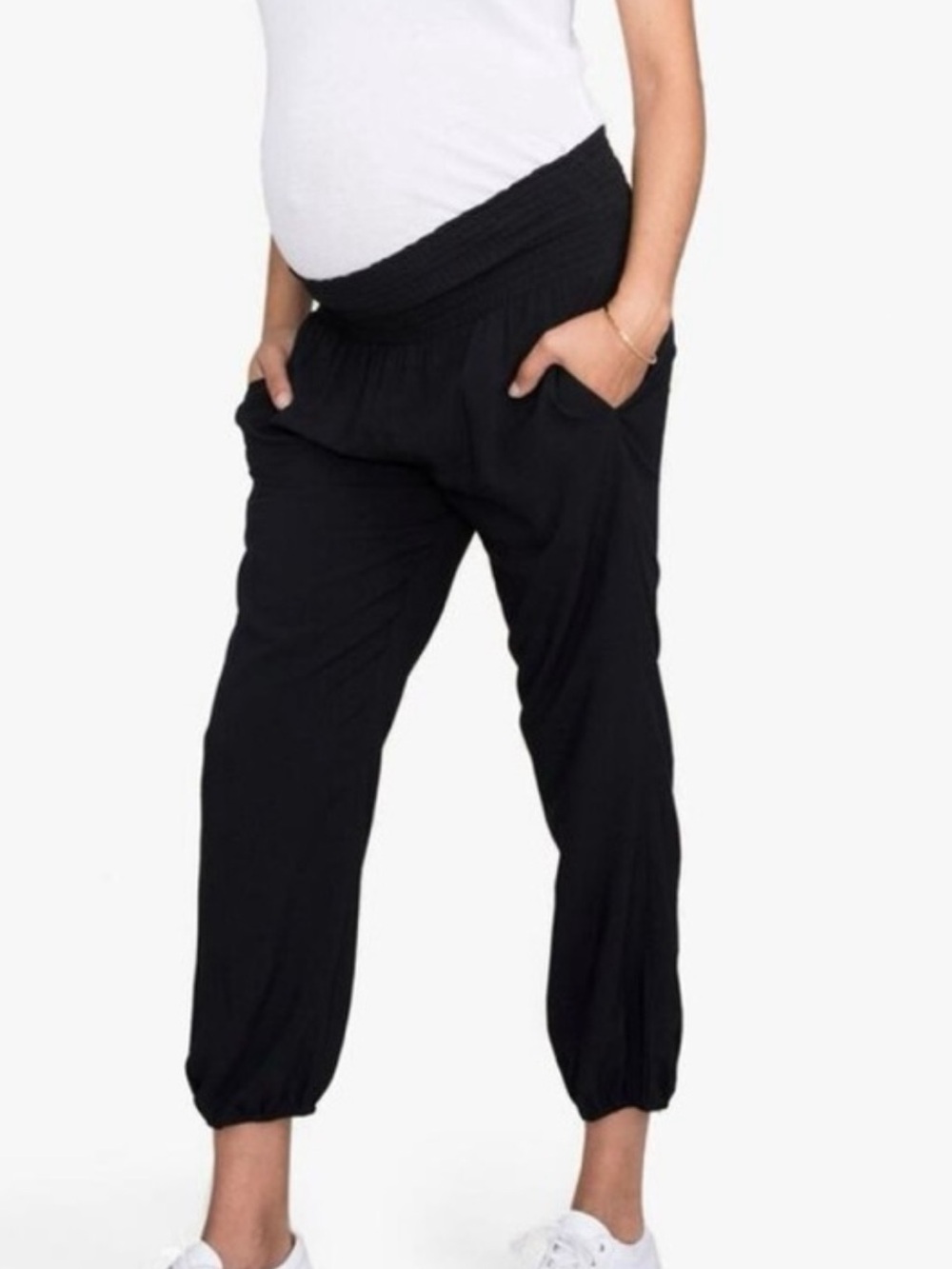 Hatch Black Maternity Weekend Jogger Pant - size 1/Maternity Small
